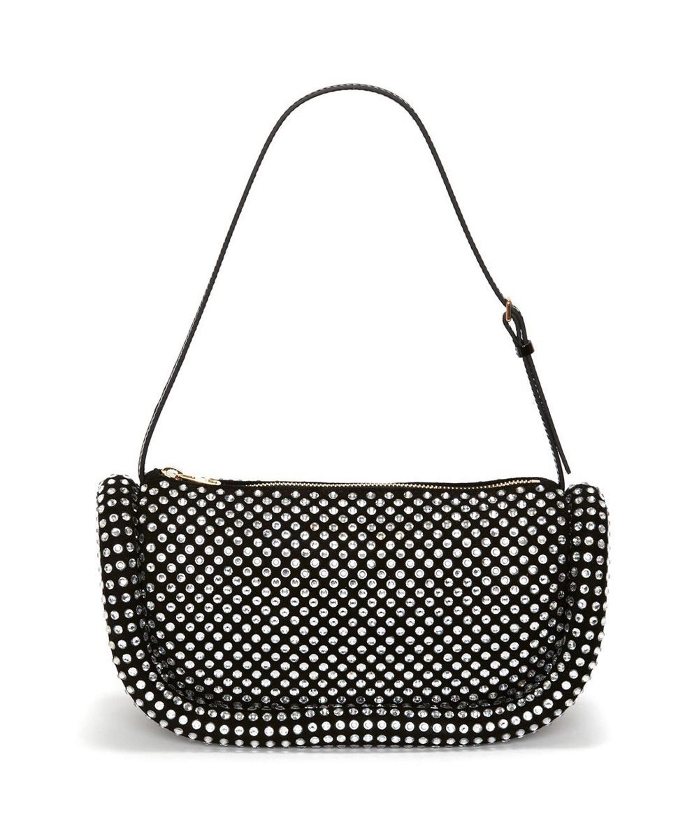 J.W.Anderson 黑色鉚釘圓弧肩背包