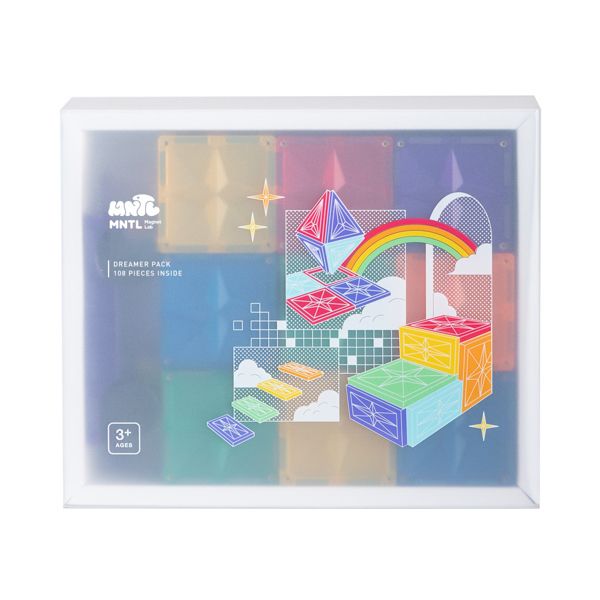 MNTL磁力片/ 夢想家組合Dreamer/ 經典色/ 108pcs