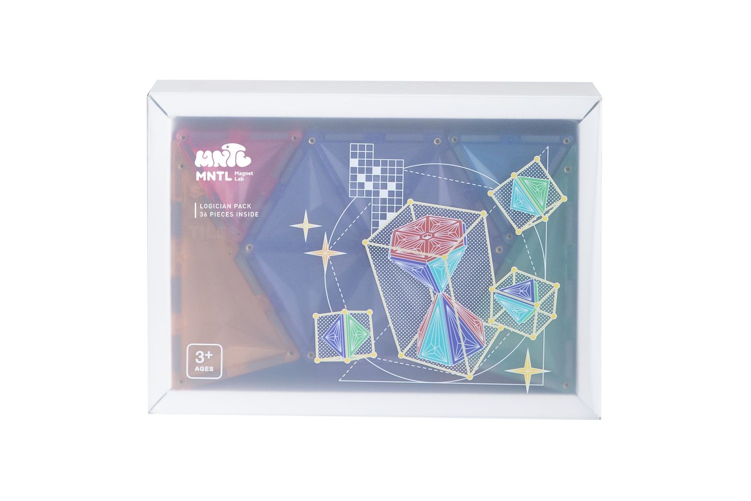 MNTL磁力片/ 邏輯學家組合Logician Pack/ 粉彩色/ 36pcs