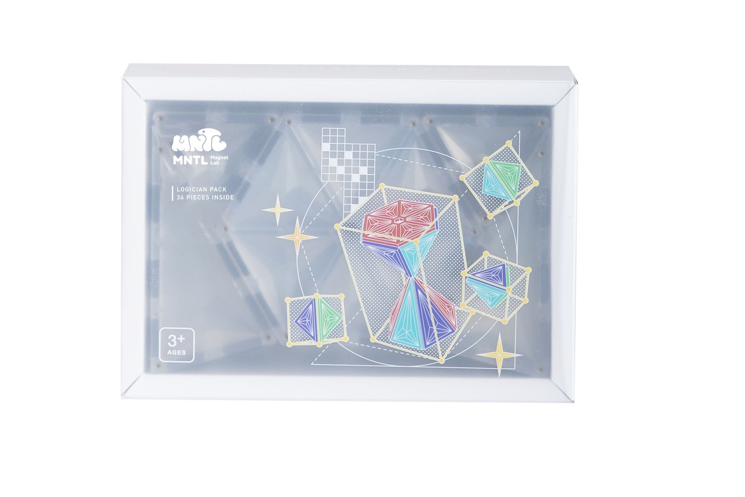 MNTL磁力片/ 邏輯學家組合Logician Pack/ 透明/ 36pcs