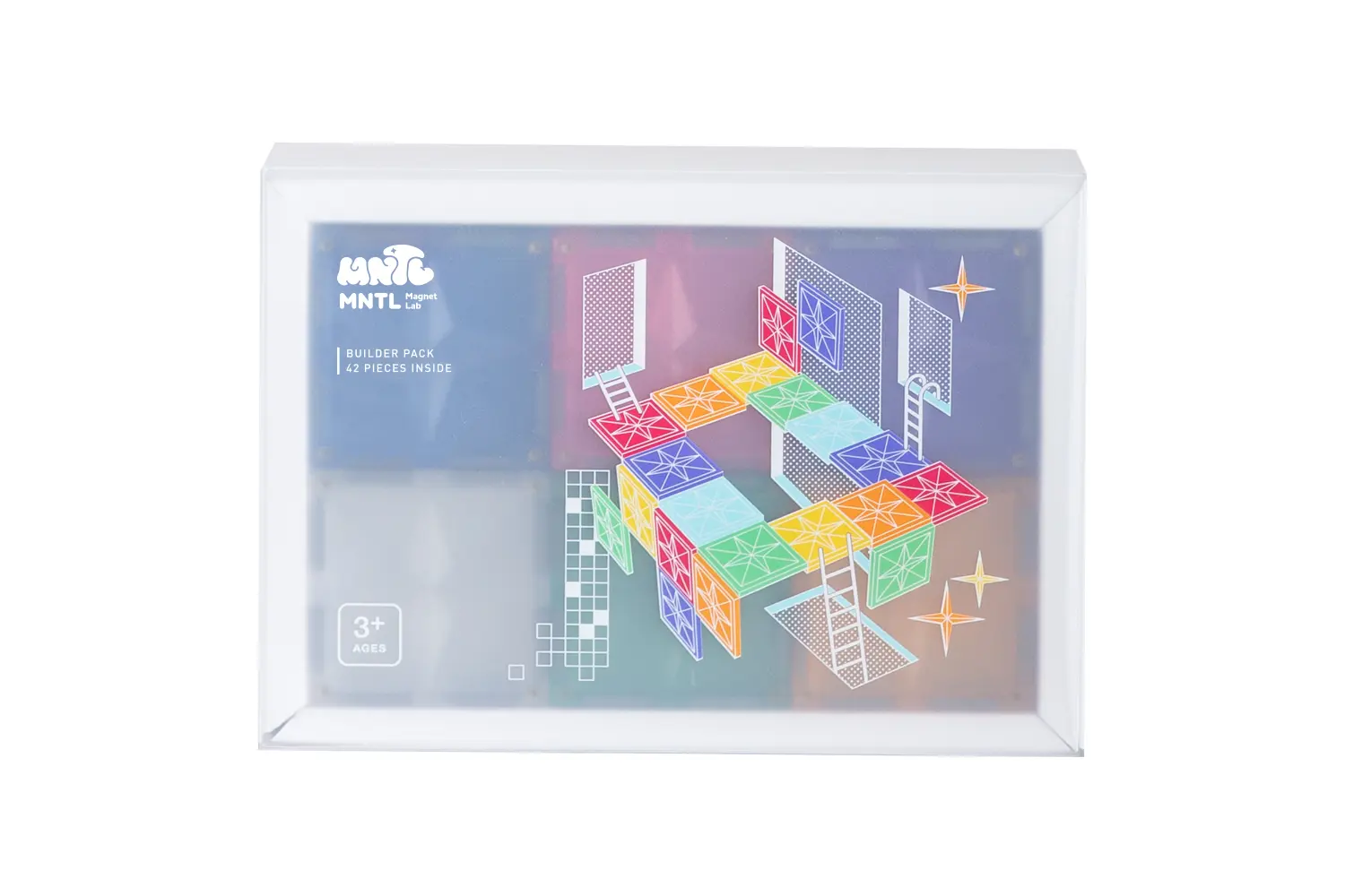 MNTL磁力片/ 建築師組合Builder Pack/ 粉彩色/ 42pcs