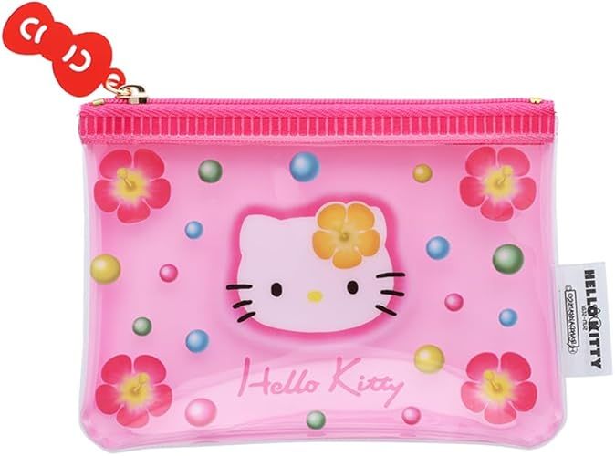 日本 sun-star 迷你收納袋/ Hello Kitty 50周年紀念/ C