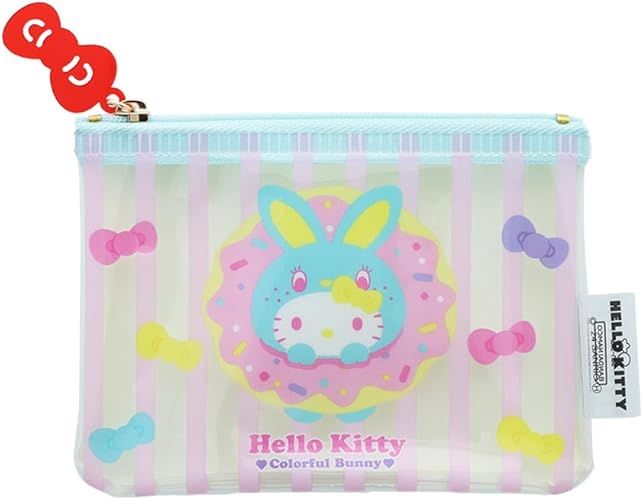 日本 sun-star 迷你收納袋/ Hello Kitty 50周年紀念/ D