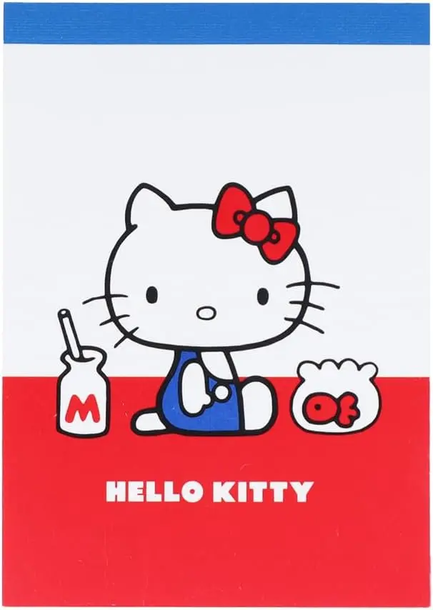 日本 sun-star 迷你便條紙本/ Hello Kitty 50周年紀念/ A