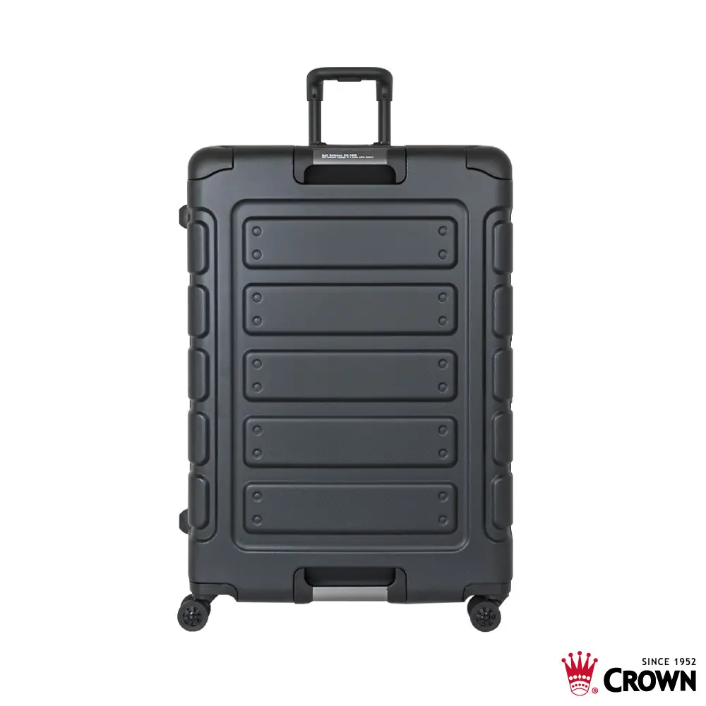 【CROWN】日本同步款 30吋行李箱/ 獨特箱面手把悍馬箱/ 黑色