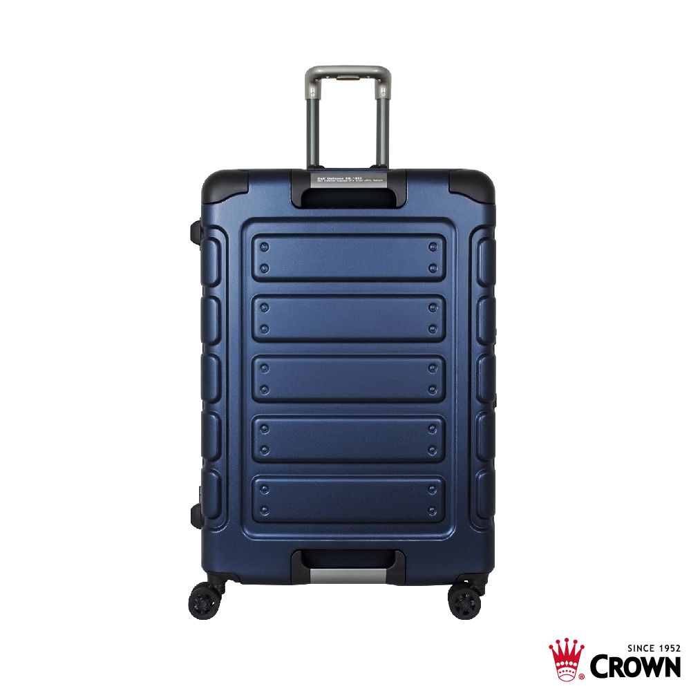 【CROWN】日本同步款 30吋行李箱/ 獨特箱面手把悍馬箱/ 藍色
