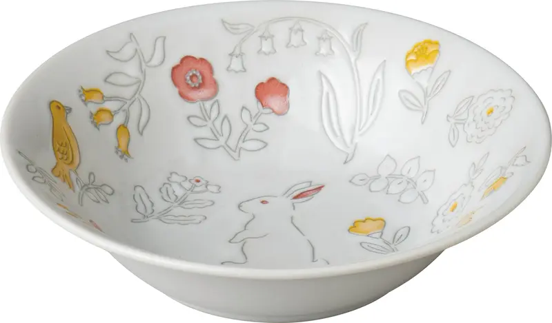 小倉陶器 Flower Fragrant Garden 沙拉碗/ Rabbit