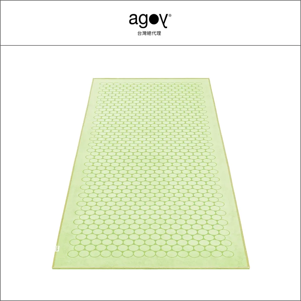 【agoy】Gecko Touch 壁虎鋪巾 經典圈圈 抹茶綠
