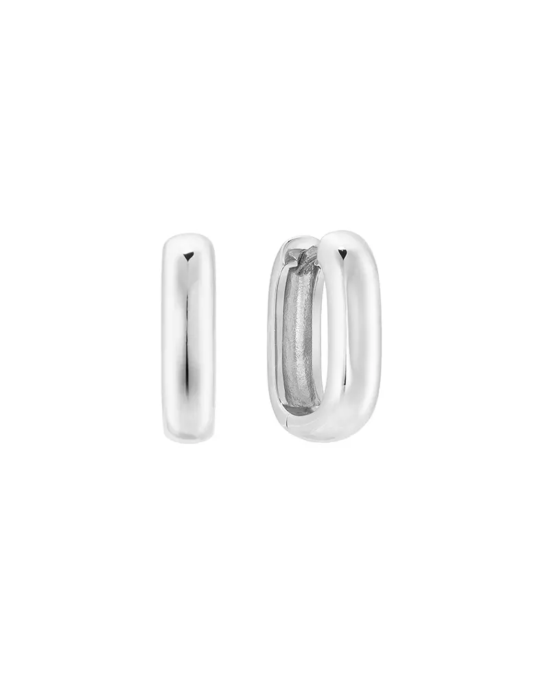 【ARTE WHITE】J&CO. JEWELRY - Mini Bold Link 純銀摩登幾何耳環