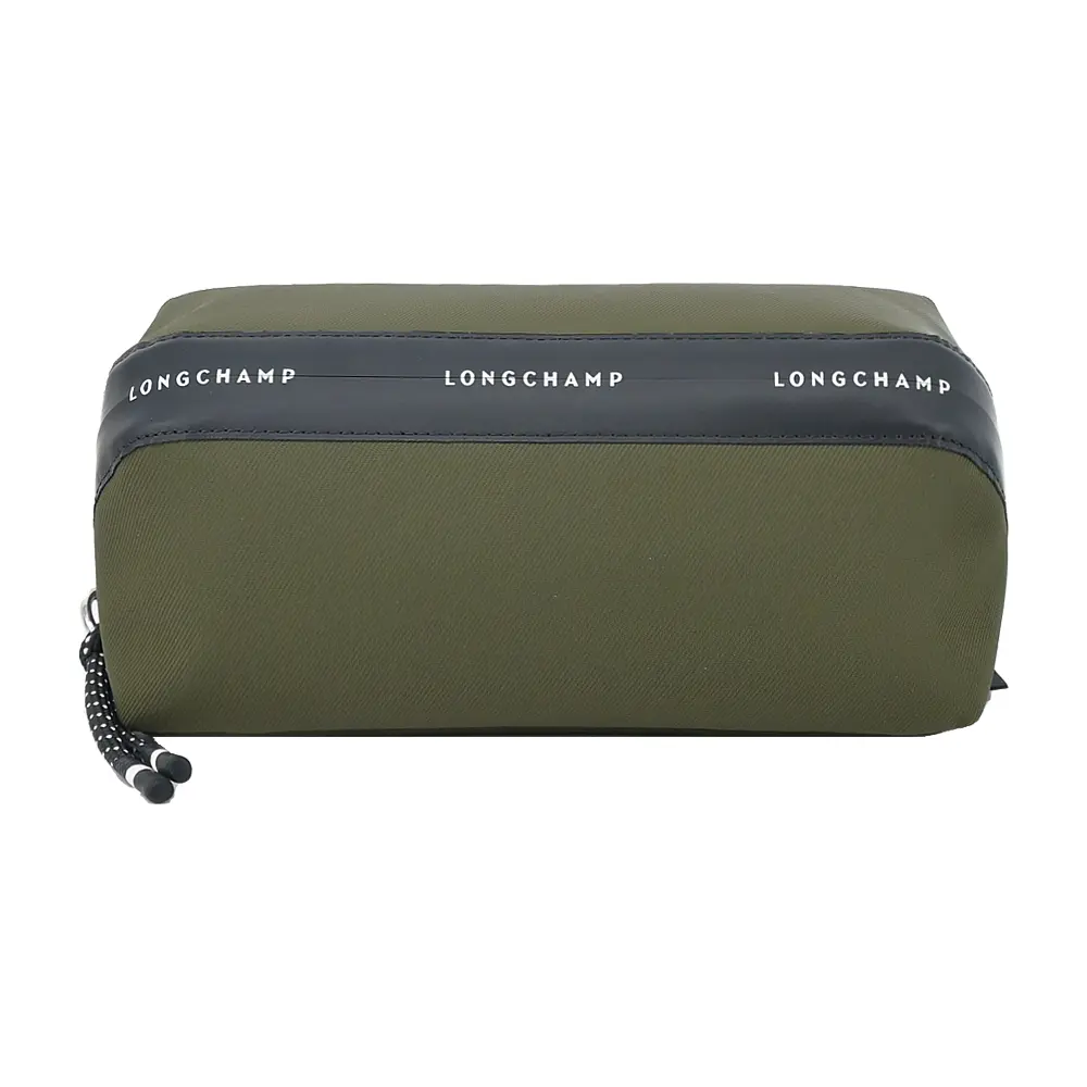 LONGCHAMP LE PLIAGE ENERGY系列再生尼龍手拿包/平行輸入/ 卡其綠