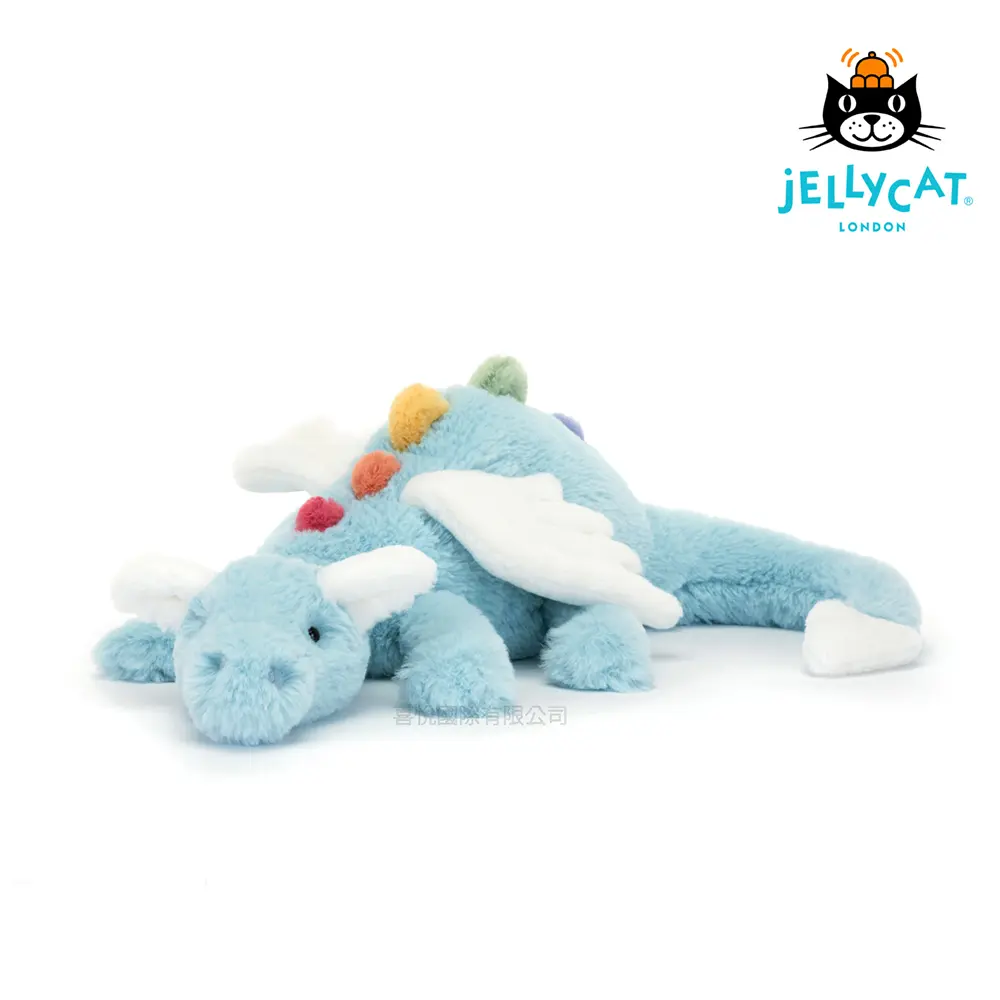 Jellycat天空藍(彩虹)雪龍/ 50cm