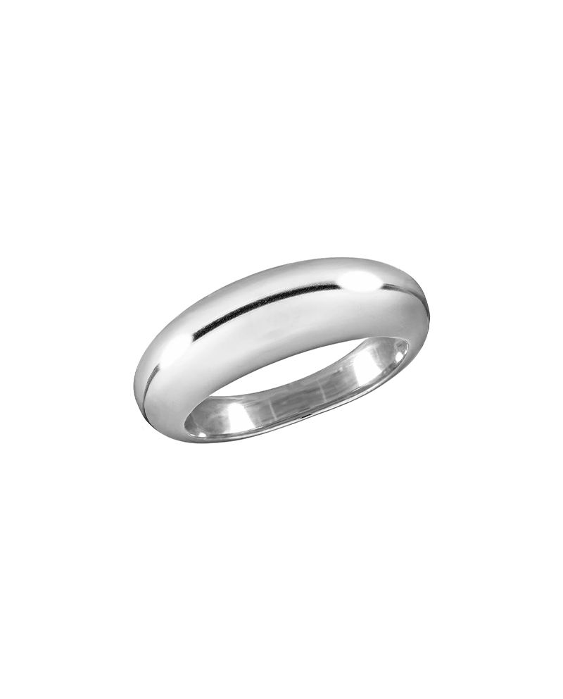 【ARTE WHITE】J&CO. JEWELRY - Dome 素面圓弧純銀戒指/ 美國戒圍7號