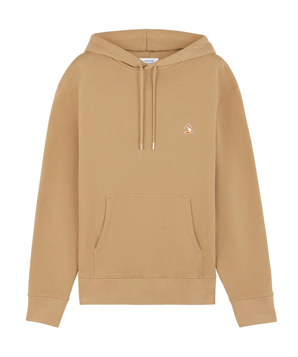 MAISON KITSUNÉ 羊皮米悠閒狐狸LOG經典連帽衛衣_男/中性/ S