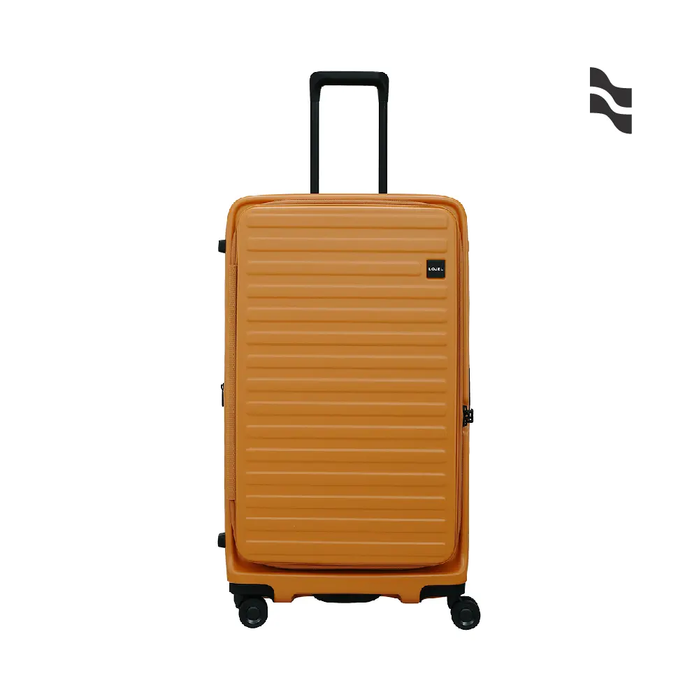 【LOJEL】CUBO FIT 29.5吋前開擴充 防盜拉鍊拉桿箱/ 黃金焦糖