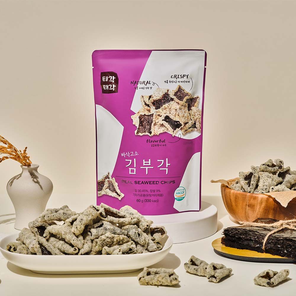 【韓味不二】韓國原裝美味海苔脆片60G/包