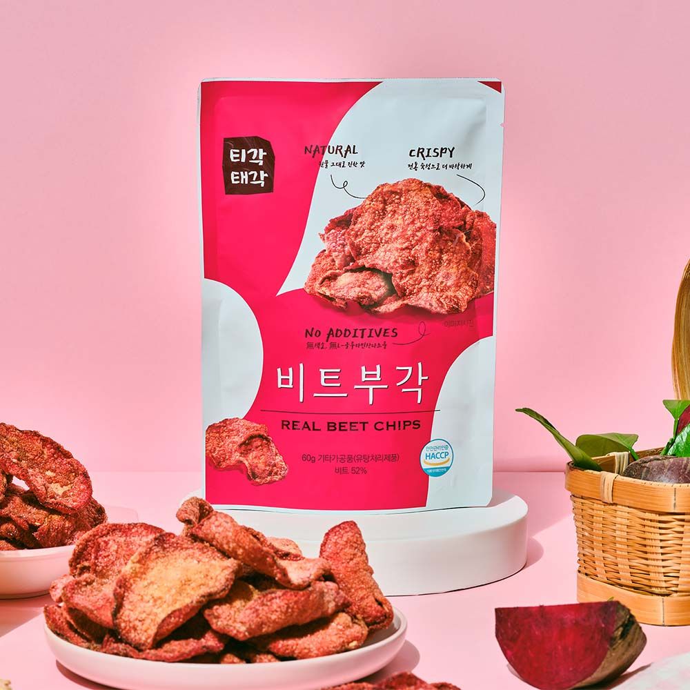 【韓味不二】韓國原裝美味甜菜脆片60G/包