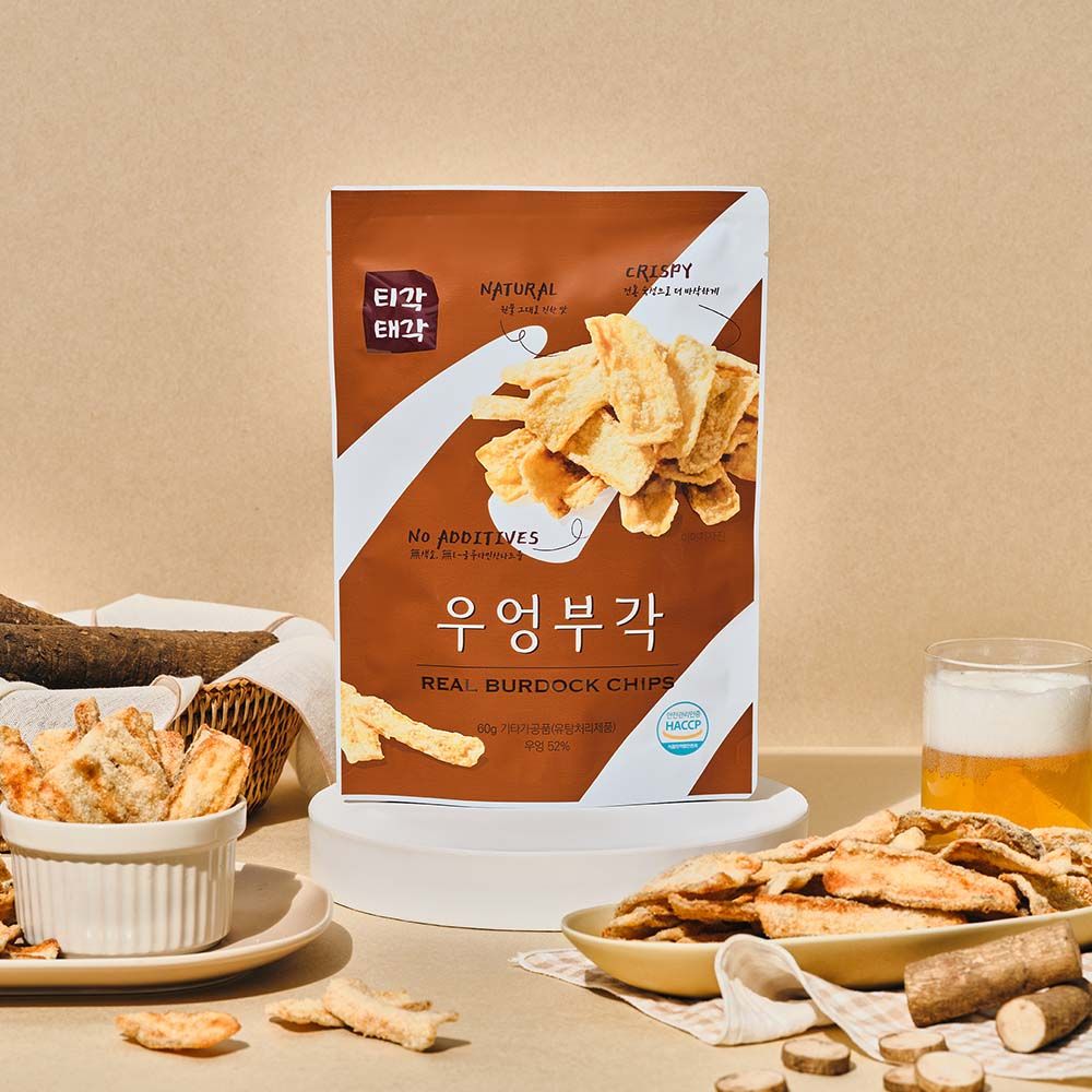 【韓味不二】韓國原裝美味牛蒡脆片60G/包