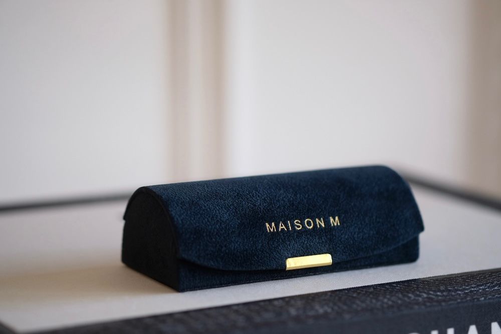 MAISON M 法式絲絨珠寶盒/ 知性藍