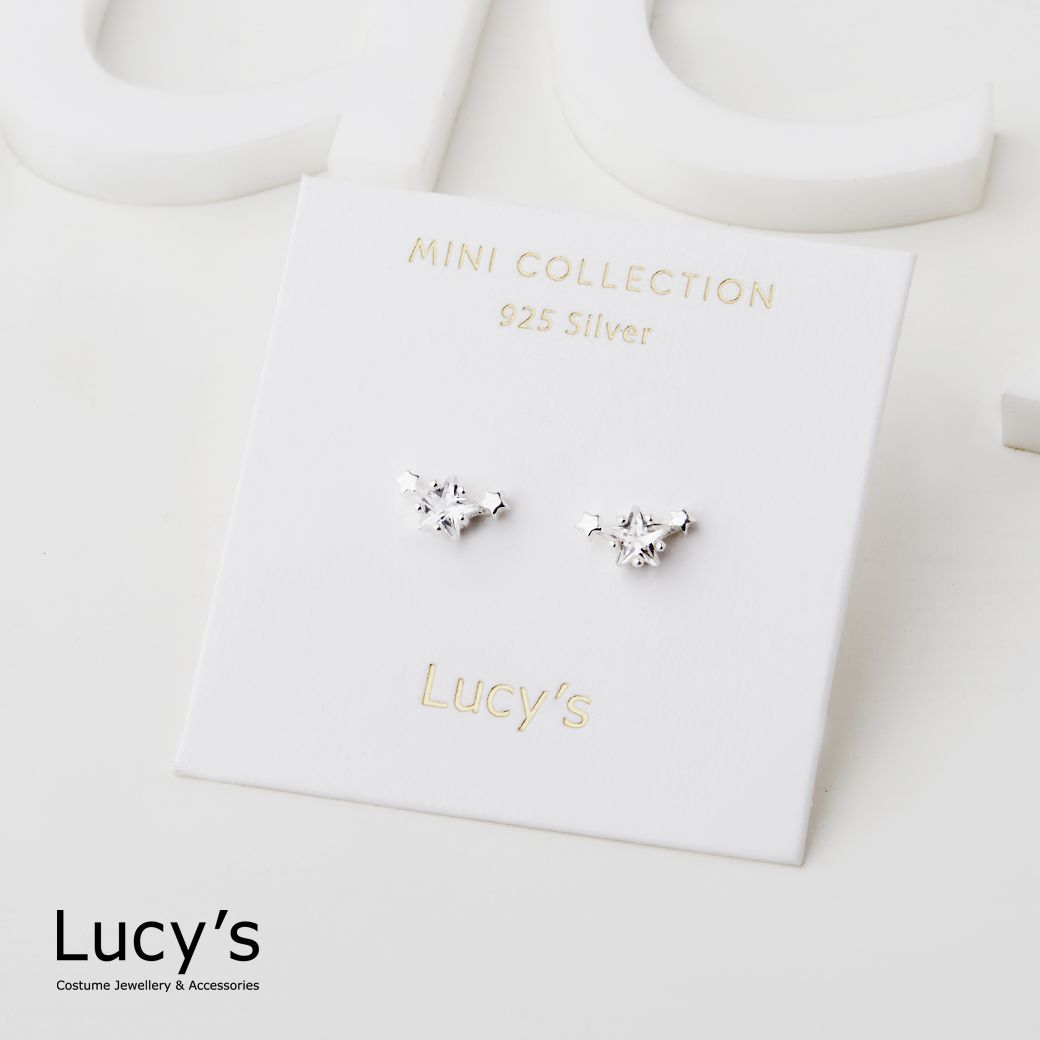 Lucy's 925純銀〔輕銀系列〕星光熠熠 耳環 (99730/113171)/ 銀