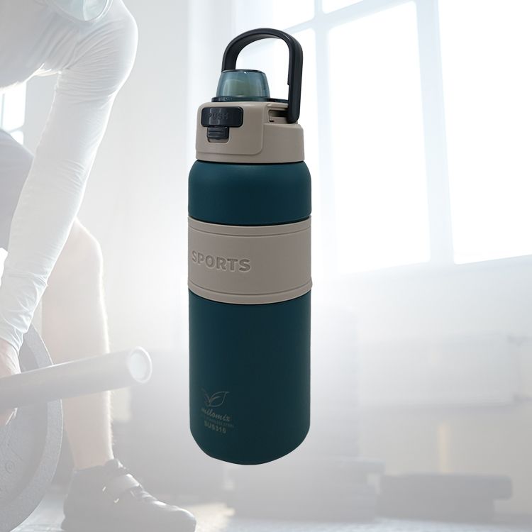 布拉格316不鏽鋼直飲運動瓶-800ml-1支/ 藍色