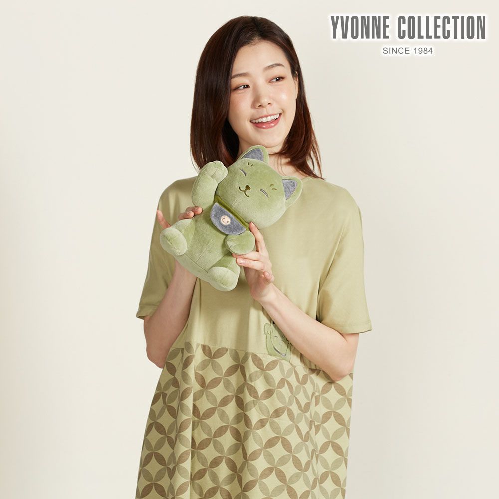 YVONNE COLLECTION招財貓小玩偶-抹茶綠