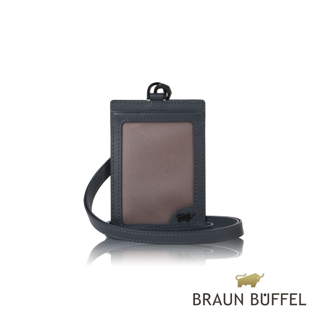 【BRAUN BUFFEL 德國小金牛】台灣總代理 洛菲諾P-II 證件夾-藍色/BF347-170A-NY