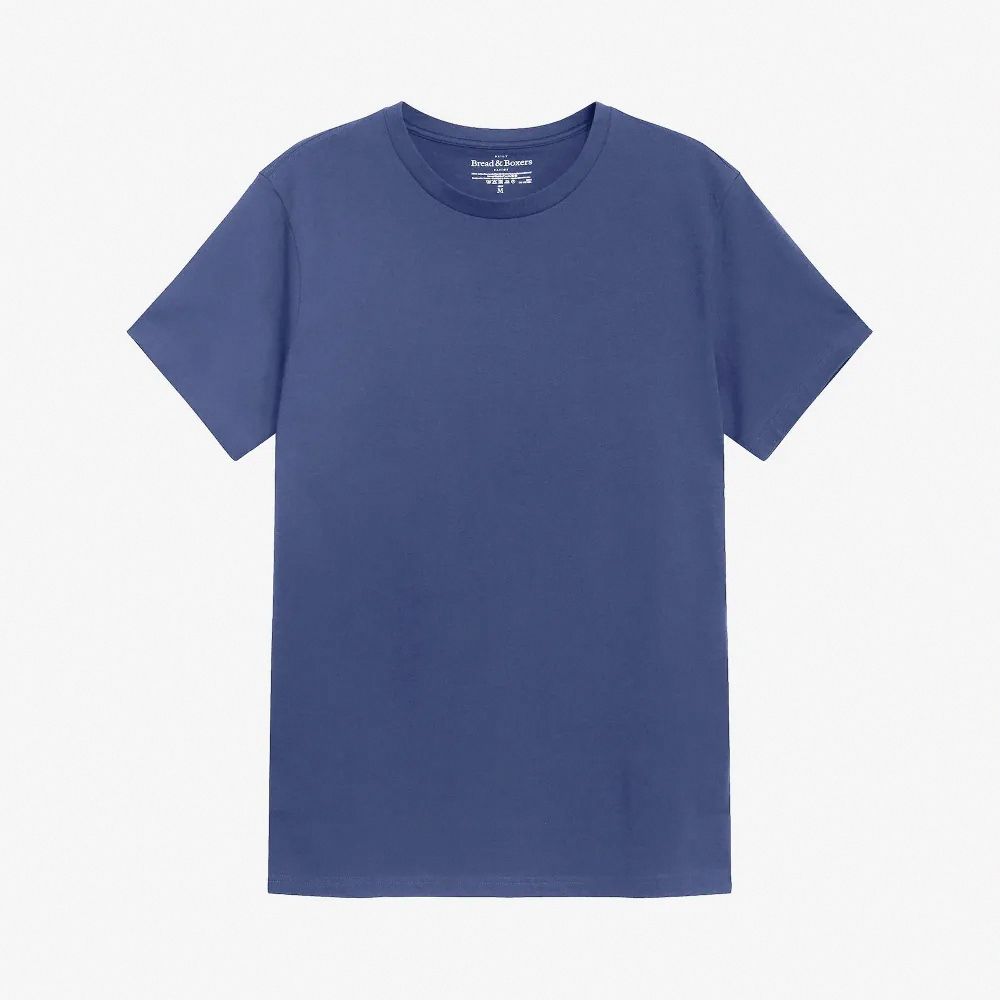 Bread & Boxers Crew-Neck Cotton 純有機棉男用圓領T/ 丹寧藍/ L
