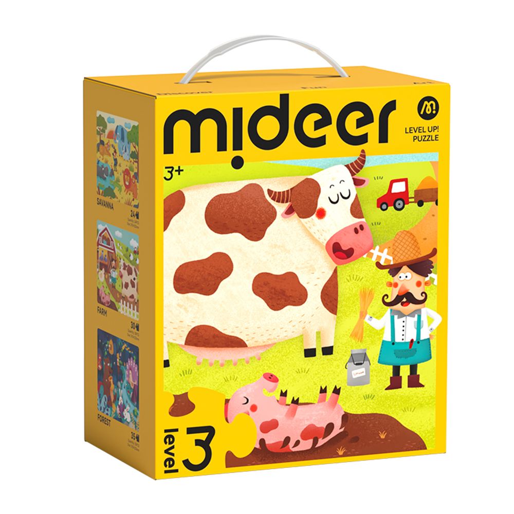 MiDeer進階式拼圖/ 動物/ Level 3
