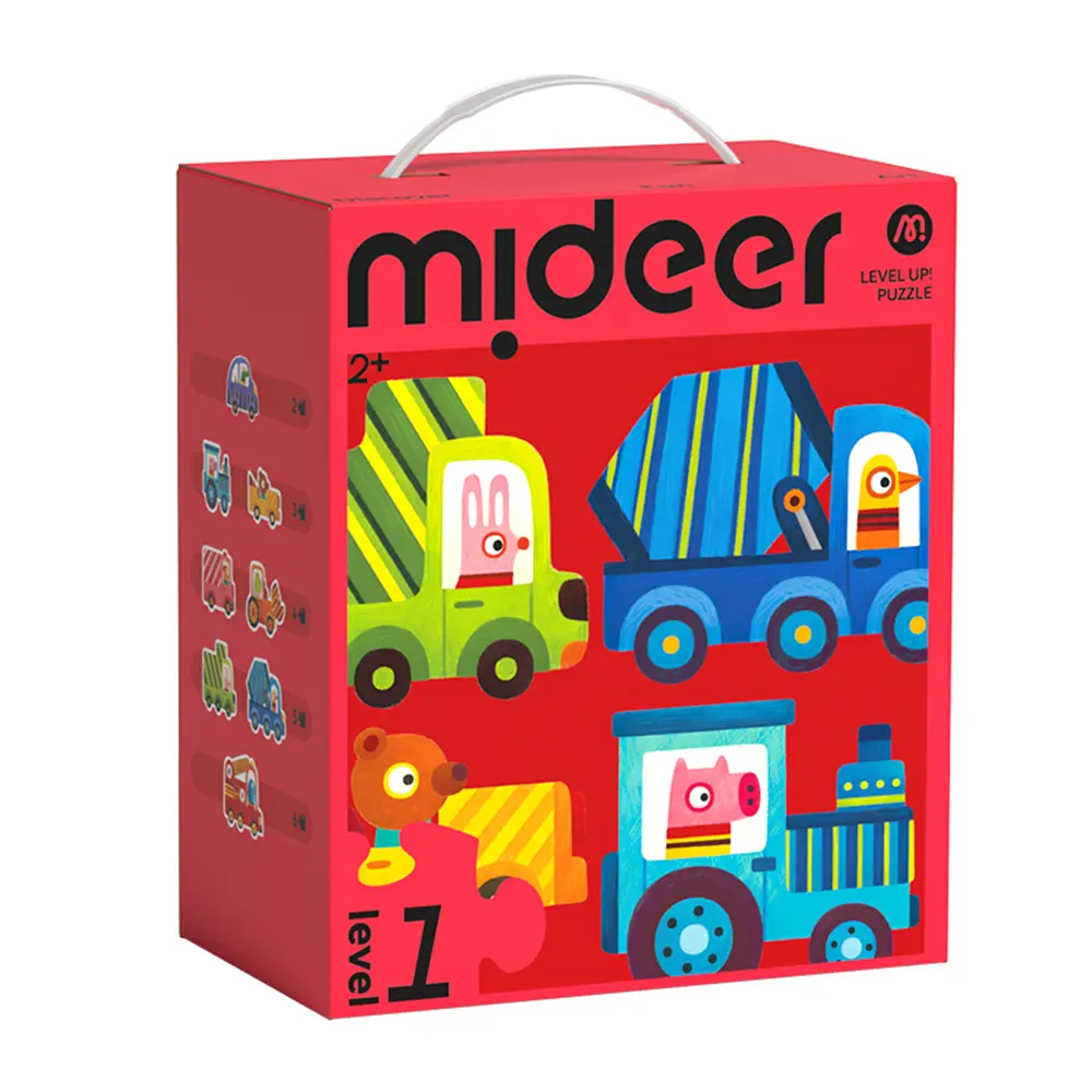 MiDeer進階式拼圖/ 汽車大隊/ Level 1