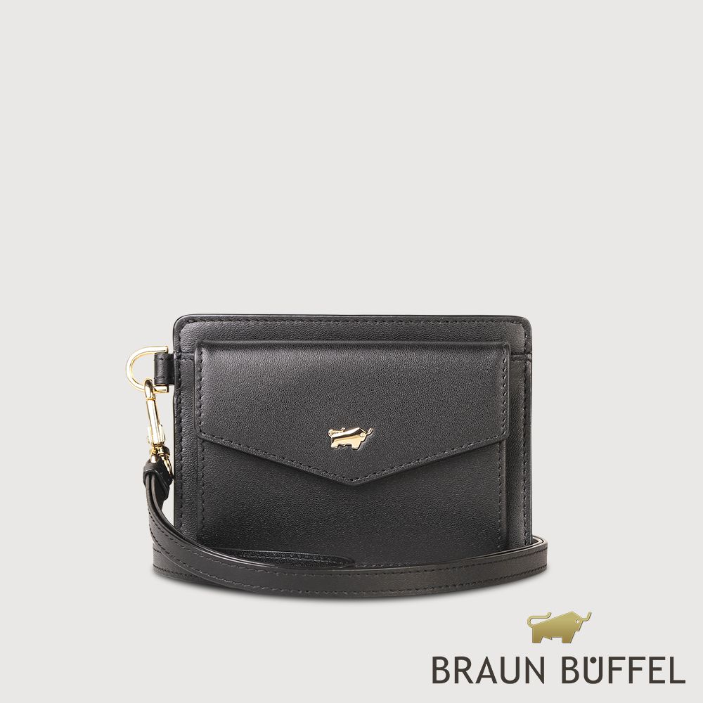 【BRAUN BUFFEL 德國小金牛】台灣總代理 城市-A 證件夾-黑色/BF841-170-BK
