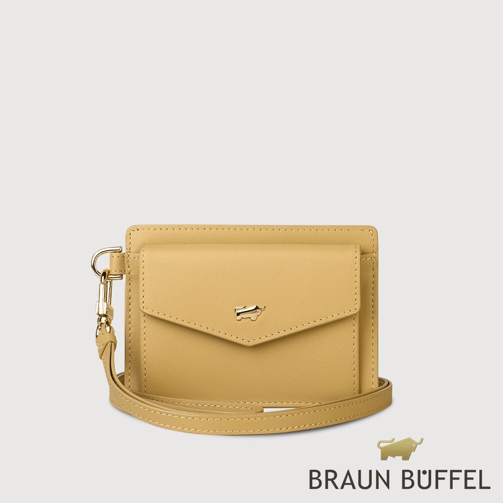 【BRAUN BUFFEL 德國小金牛】台灣總代理 城市-A 證件夾-淺棕色/BF841-170-CR