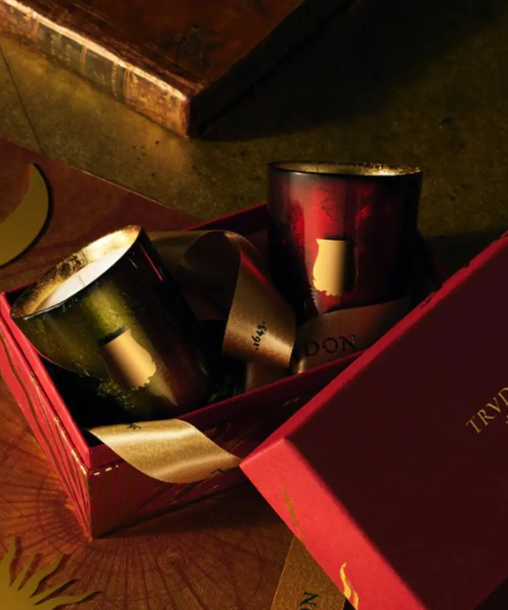 皇室御用✨TRUDON 聖誕蠟燭組合70g-羊絨木與栗香+木香與香料