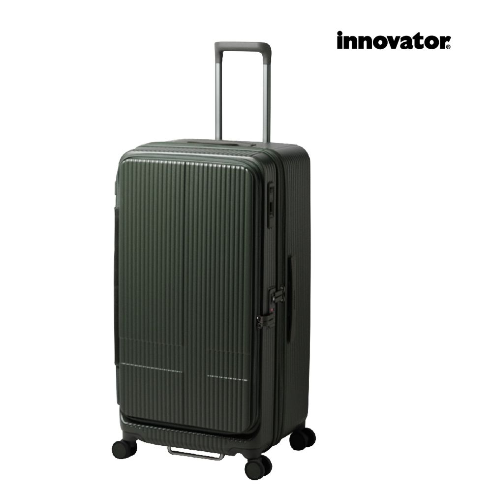 【Innovator】29吋 雙前開 剎車 防盜拉鍊胖胖箱/ 森林卡其色