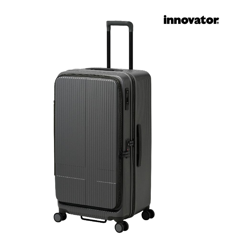 【Innovator】29吋 雙前開 剎車 防盜拉鍊胖胖箱/ 鋼鐵灰