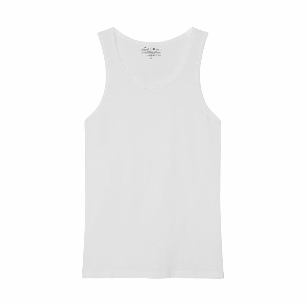 Bread & Boxers 兩件組 Tank 有機棉男用背心/ 白/ S