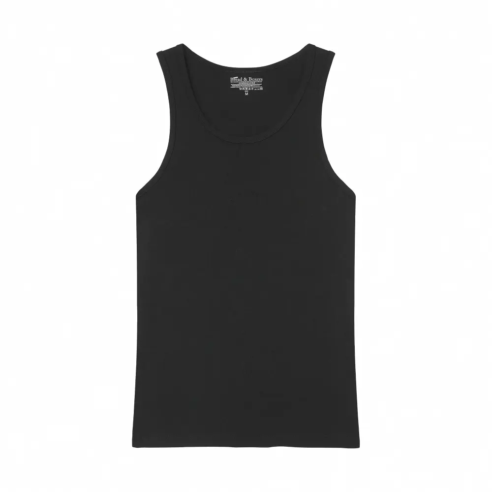 Bread & Boxers 兩件組 Tank 有機棉男用背心/ 黑/ L