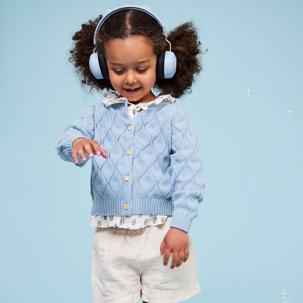 Kreafunk Buzz Junior兒童耳罩式耳機/ 天藍