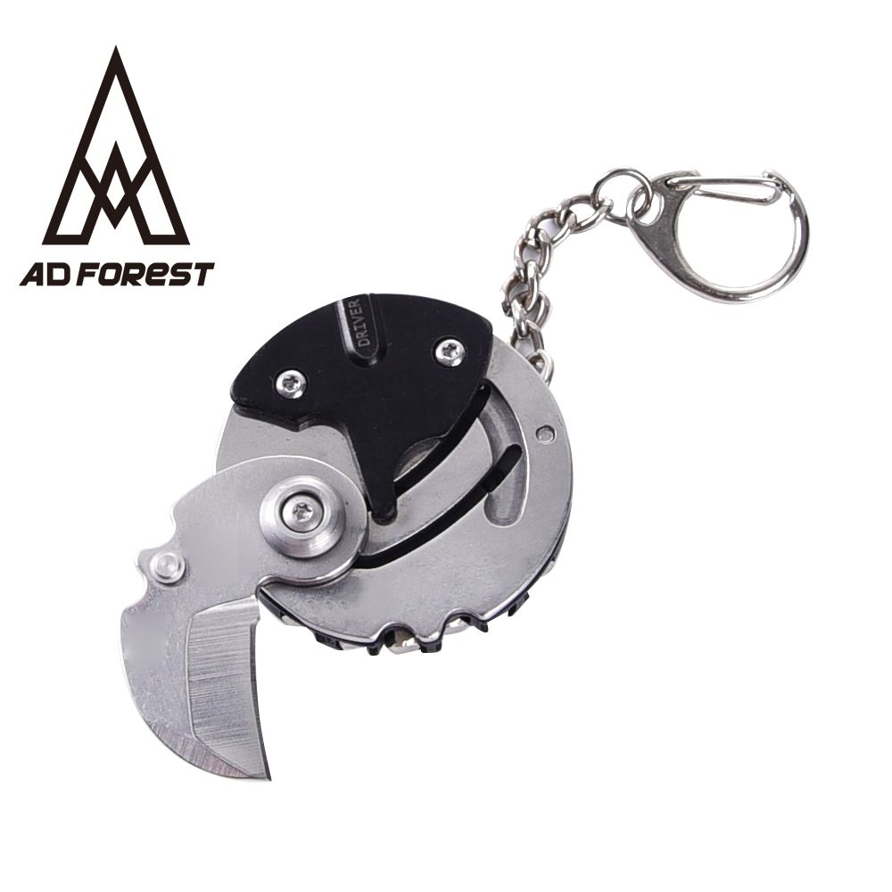 【Ad-Forest】野外求生必備 石蛛折刀/戶外求生刀/多功能露營刀/野外求生(兩色)/ 黑色