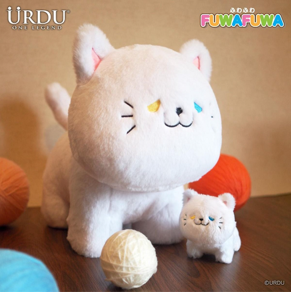 URDU福部屋FUWAFUWA 30公分絨毛公仔/ 異瞳貓