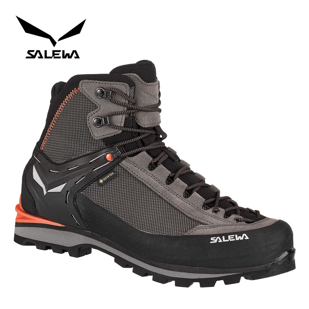 【SALEWA 義大利】CROW GORE-TEX 中筒防水登山鞋 健行鞋 男/ 胡桃木/橙 (7512)/ UK 8