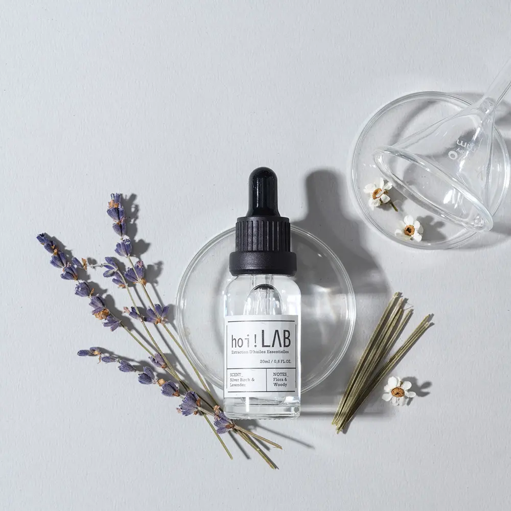 任選3入$599✦hoi!LAB實驗室乾燥花-香氛精油20ml/ 樺木薰衣草