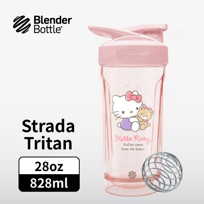 BlenderBottle Strada Tritan三麗鷗Sanrio凱蒂貓按壓式環保水壺/ 28oz/ 828ml