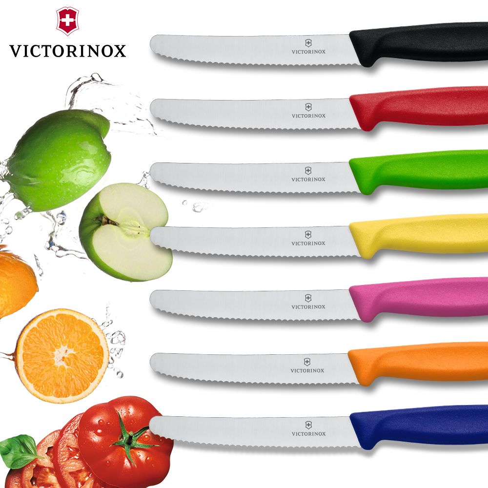 VICTORINOX 瑞士維氏 番茄刀/水果刀 盒裝 - 粉