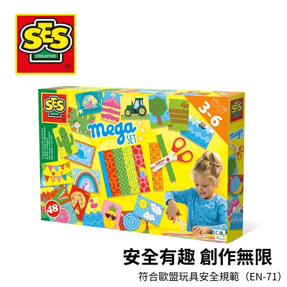 SES Creative DIY手作系列幼兒學習剪紙/ 增量版/ 14617