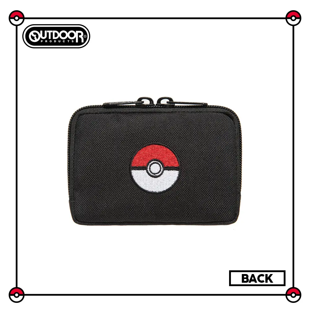 OUTDOOR 寶可夢Pokemon訓練家系列零錢包/ 黑色/ ODGO20C12BK