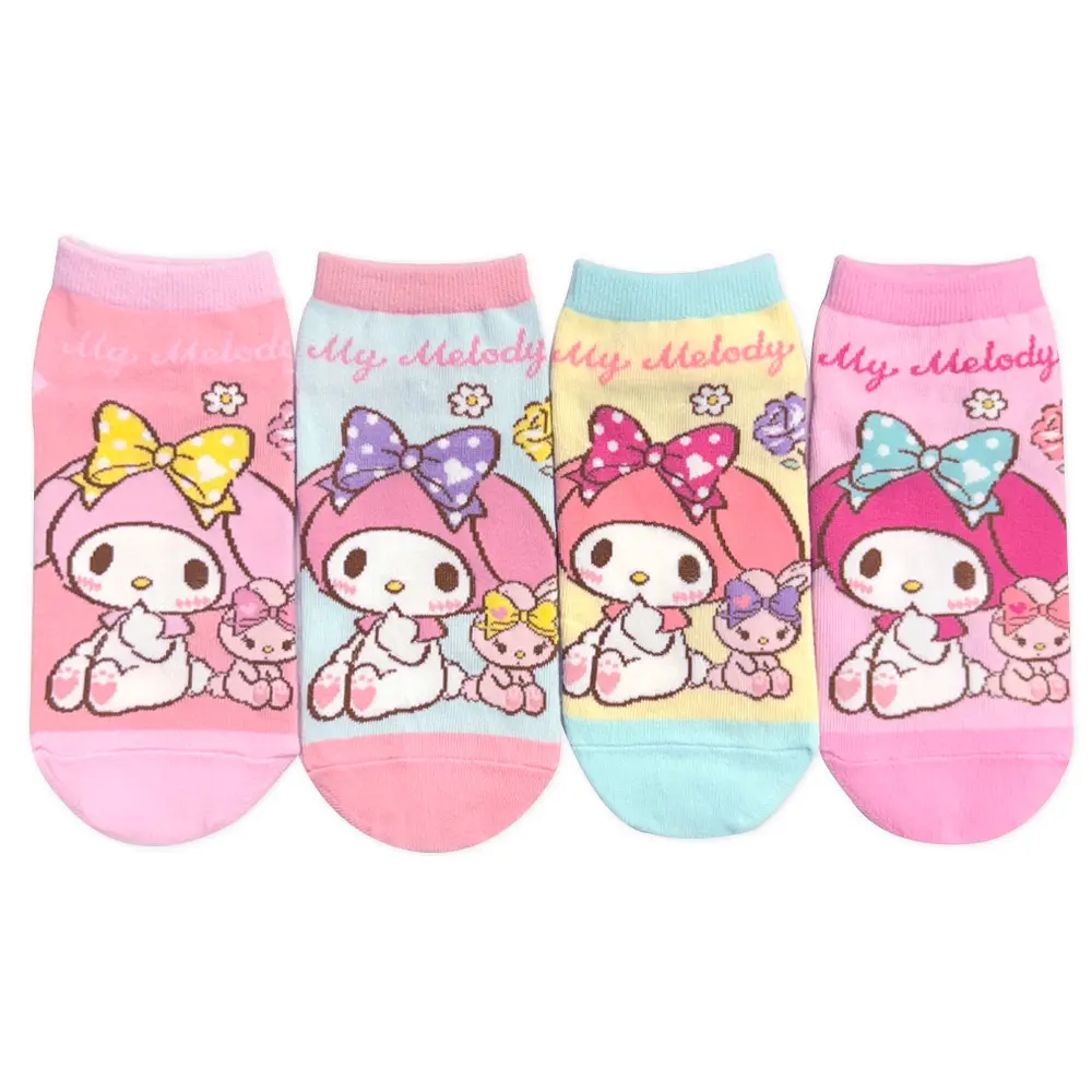 【ONEDER旺達棉品】三麗鷗美樂蒂直版襪/ 美樂蒂/ 15-22