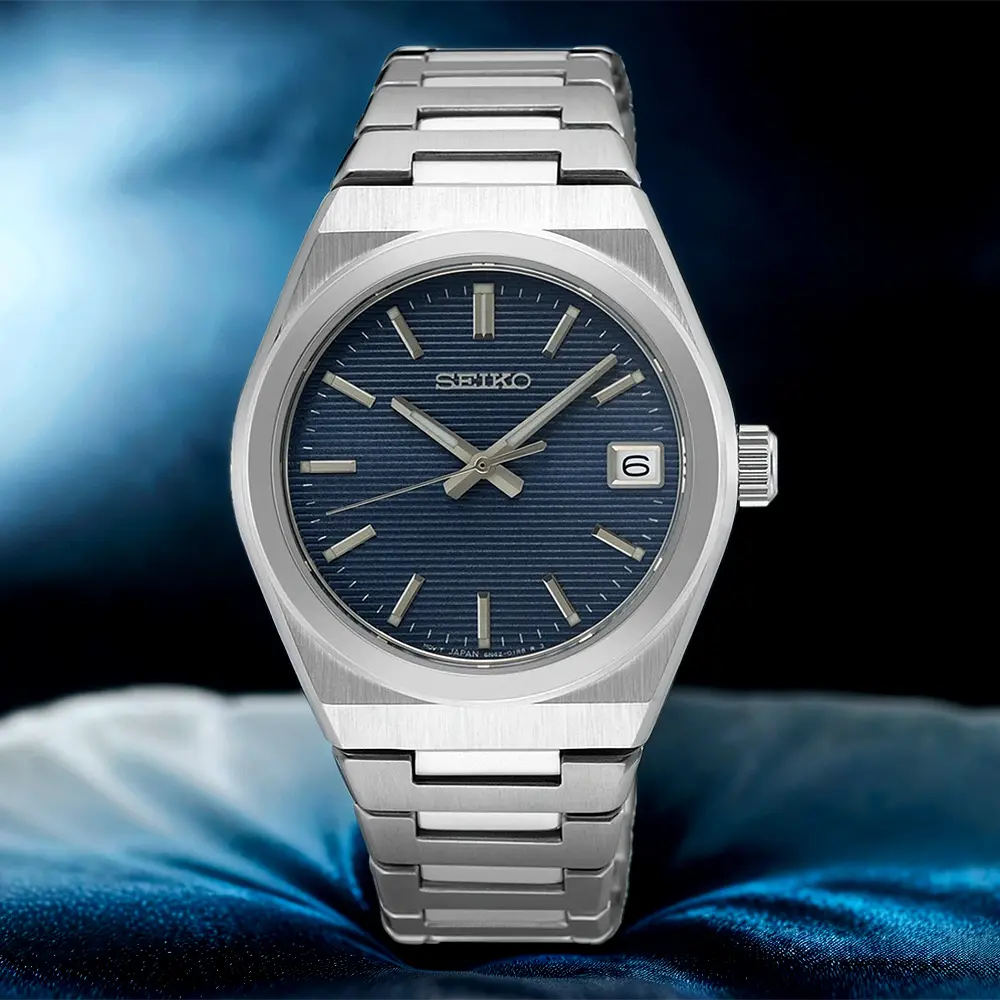 SEIKO 精工CS 橫紋錶盤女錶-34mm SUR575P1 6N42-00N0B