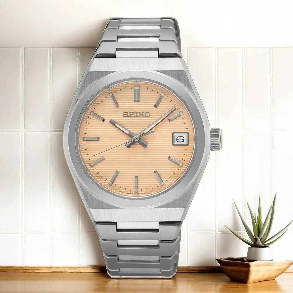 SEIKO 精工CS 橫紋錶盤女錶-34mm SUR577P1 6N42-00N0P