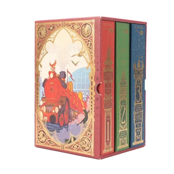 經典再現．特別紀念｜哈利波特魔法機關書➤Harry Potter Books 1-3 Boxed Set (MinaLima Ed./3冊合售)