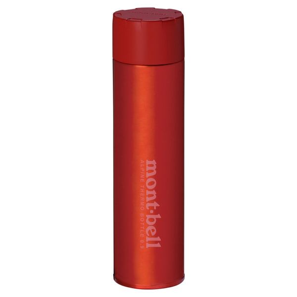 日本【Montbell】ALPINE THERMO BOTTLE 0.9L 保溫瓶 / 戶外水瓶 / 不鏽鋼保溫瓶/ 紅色
